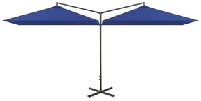 vidaXL Doppel-Sonnenschirm mit Stahlmast 600 x 300 cm vidaXL Doppel-Sonnenschirm mit Stahlmast 600 x 300 cm