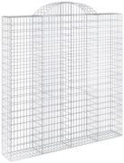 vidaXL Gabione mit Hochbogen 200x30x200/220 cm (153490)