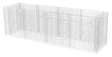 vidaXL Gabionen-Hochbeet 360 × 90 × 100 cm (142553)