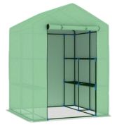 vidaXL Gewächshaus mit Regalen (48167) vidaXL Gewächshaus mit Regalen (48167)