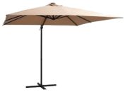 vidaXL Ampelschirm mit LED-Leuchten und Stahlmast 250 x 250 cm vidaXL Ampelschirm mit LED-Leuchten und Stahlmast 250 x 250 cm