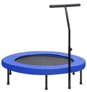 vidaXL Fitness Trampolin mit Griff und Sicherheitspolster 122 cm rund vidaXL Fitness Trampolin mit Griff und Sicherheitspolster 122 cm rund