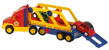 Wader Autotransporter mit 2 Fahrzeugen 03662 Wader Autotransporter mit 2 Fahrzeugen 03662