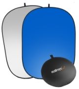 Walimex Pro 2in1 Falthintergrund grau/blau 180 x 210 cm