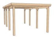 WEKA Carport 617 Gr. 2