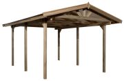 WEKA Satteldachcarport 611