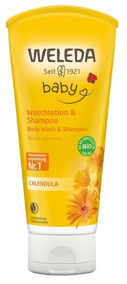 Weleda Baby Calendula Waschlotion & Shampoo 200 ml
