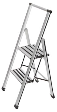 Wenko Alu-Design Klapptrittleiter 2-stufig 601011100