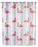 Wenko Duschvorhang Flamingo Flex 180 x 200 cm