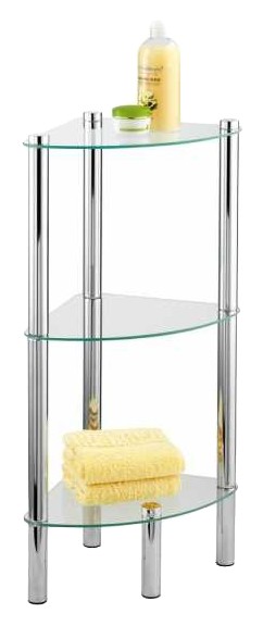 Wenko Eckregal Yago mit 3 Glasablagen
