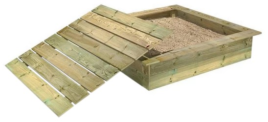 Wickey Sandkasten King Kong mit Deckel 145 x 145 cm Wickey Sandkasten King Kong mit Deckel 145 x 145 cm