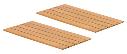 Zebra Fly Lounge Einleger Teak 2er Set