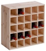 Zeller Weinregal für 25 Flaschen Naturholz (13172)