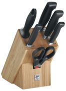 Zwilling Vier Sterne Messerblock Bambus 7-tlg